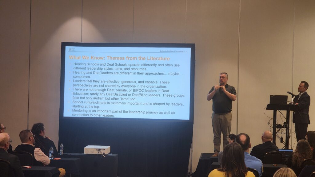 Dr. Harrison presenting with Russell West at the 2025 CEASD Conference