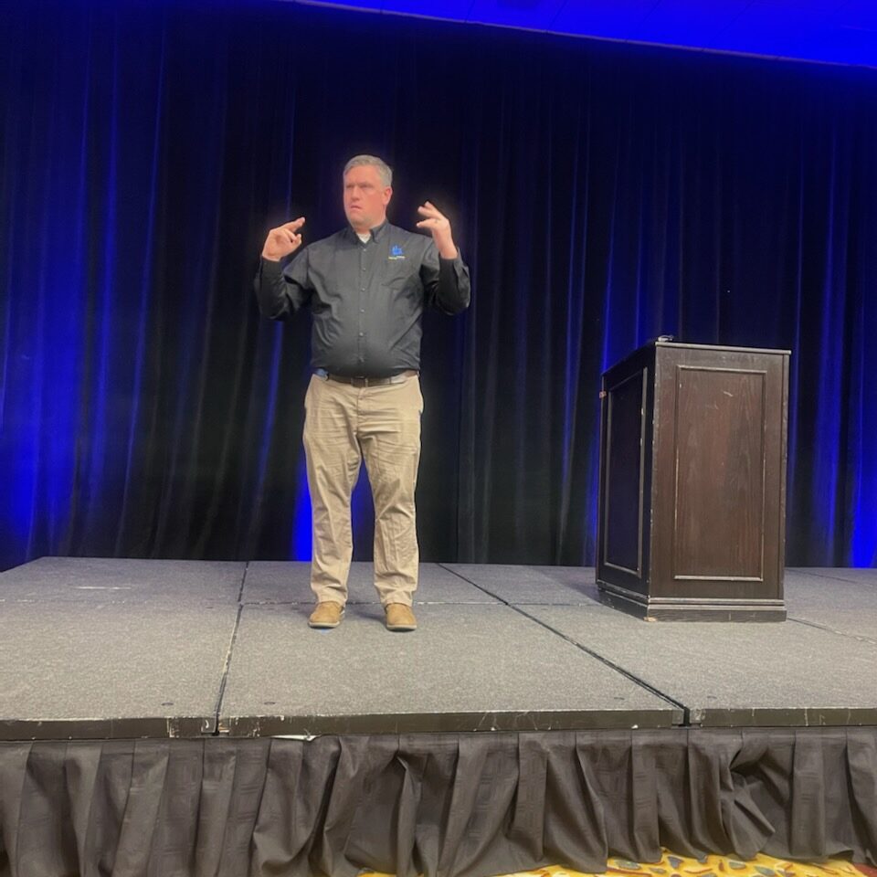 Dr. Harrison presenting at the 2023 CEASD Conference